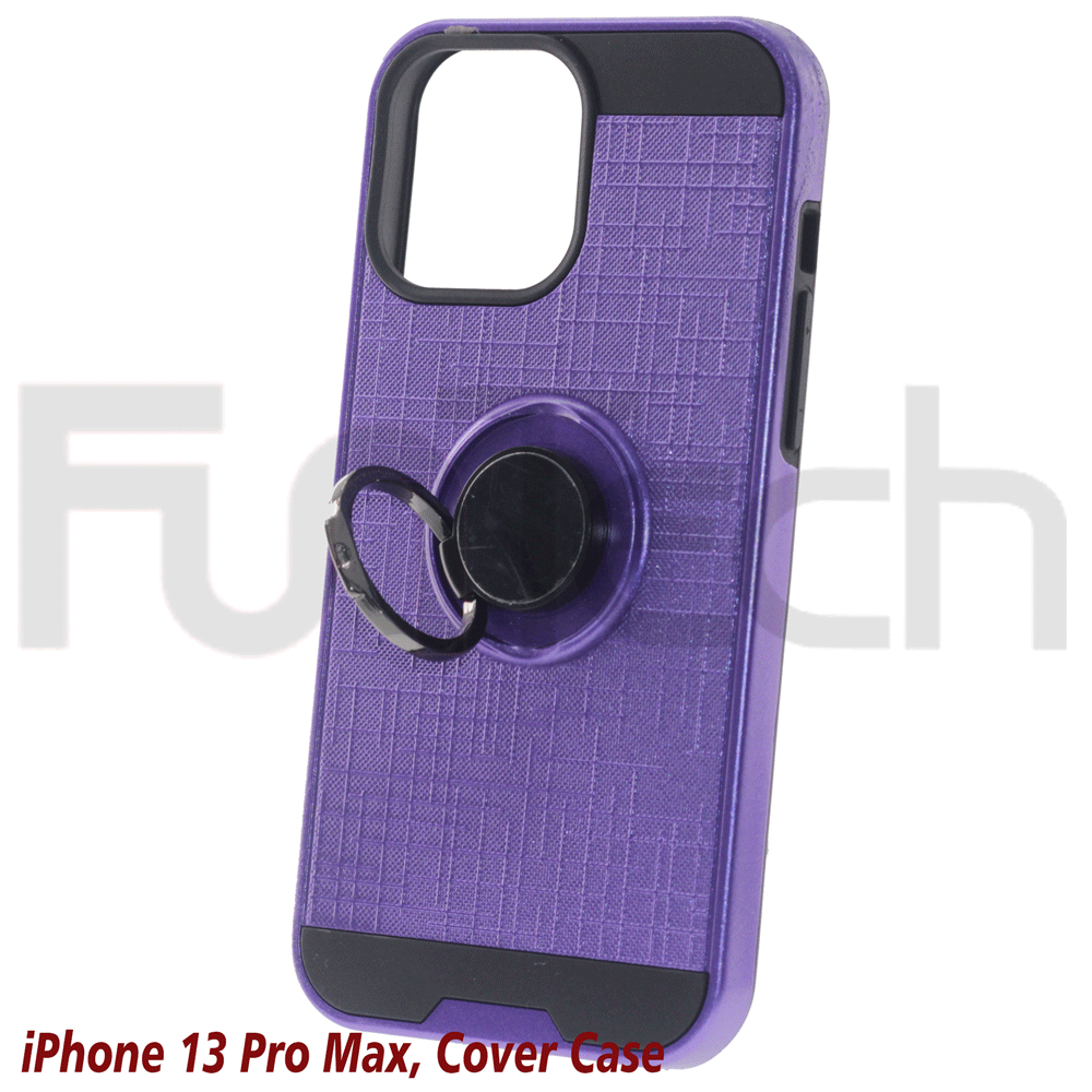 Apple iPhone 13 Pro Max, Ring Armor Case, Color Purple.