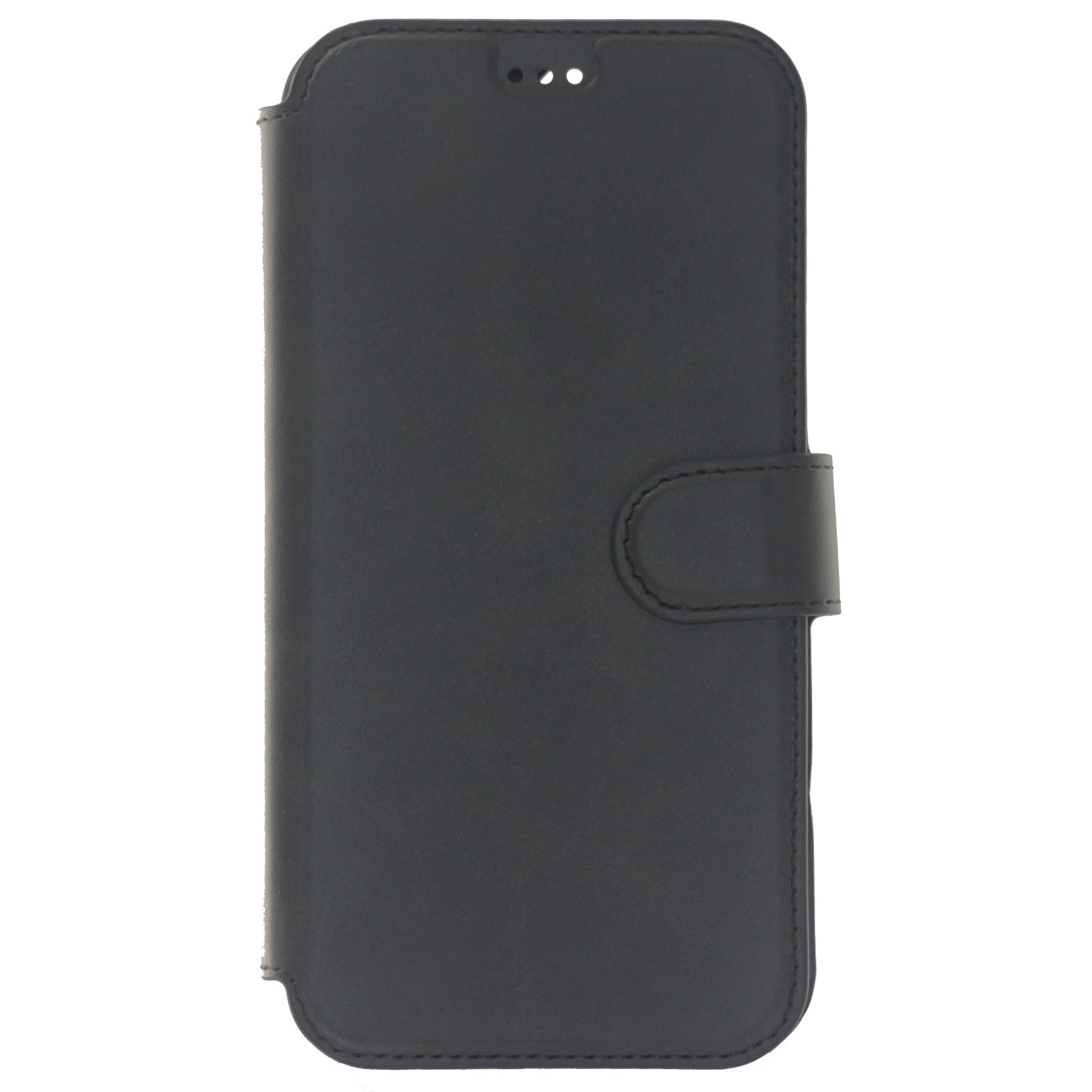 iPhone 13 Mini Case, Leather Wallet Case, Color Black.