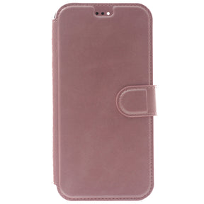 iPhone 13 Mini Case, Leather Wallet Case, Color Pink