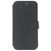 iPhone 13 Pro Case, Leather Wallet Case, Color Black.