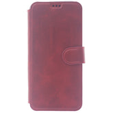 iPhone 13 Pro Max Case, Leather Wallet Case, Color Red
