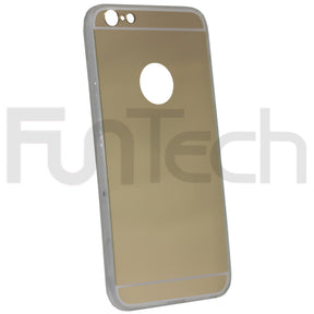 Apple iPhone 6 Plus / 6s Plus, Gel Case With mirror Gold, Color Golden.