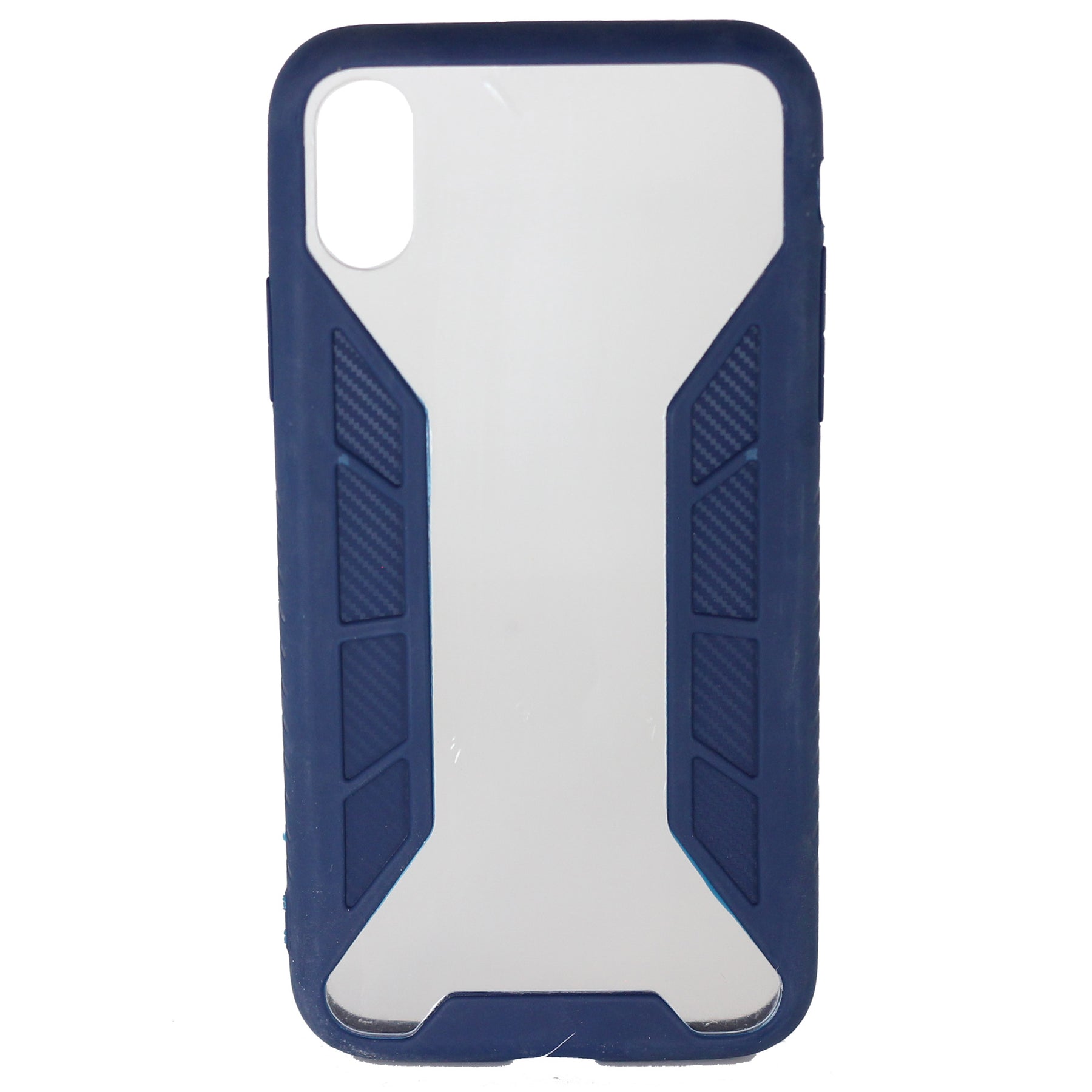iPhone X clear blue case