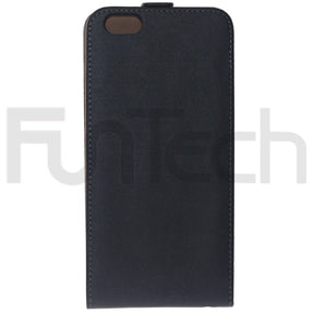Apple, iPhone 6/6S, 5.5", Flip Leather Case, Color Black.