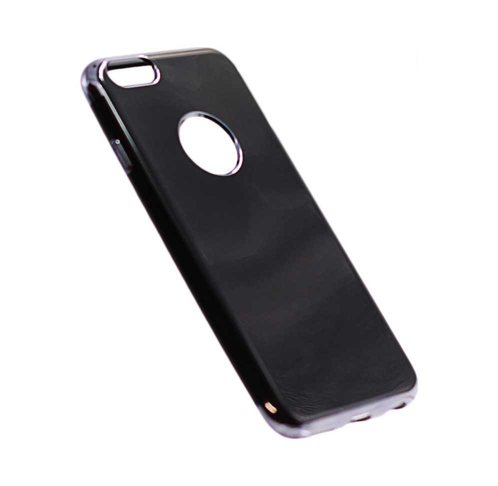 iphone 6 6s shinny gel phone case black silver