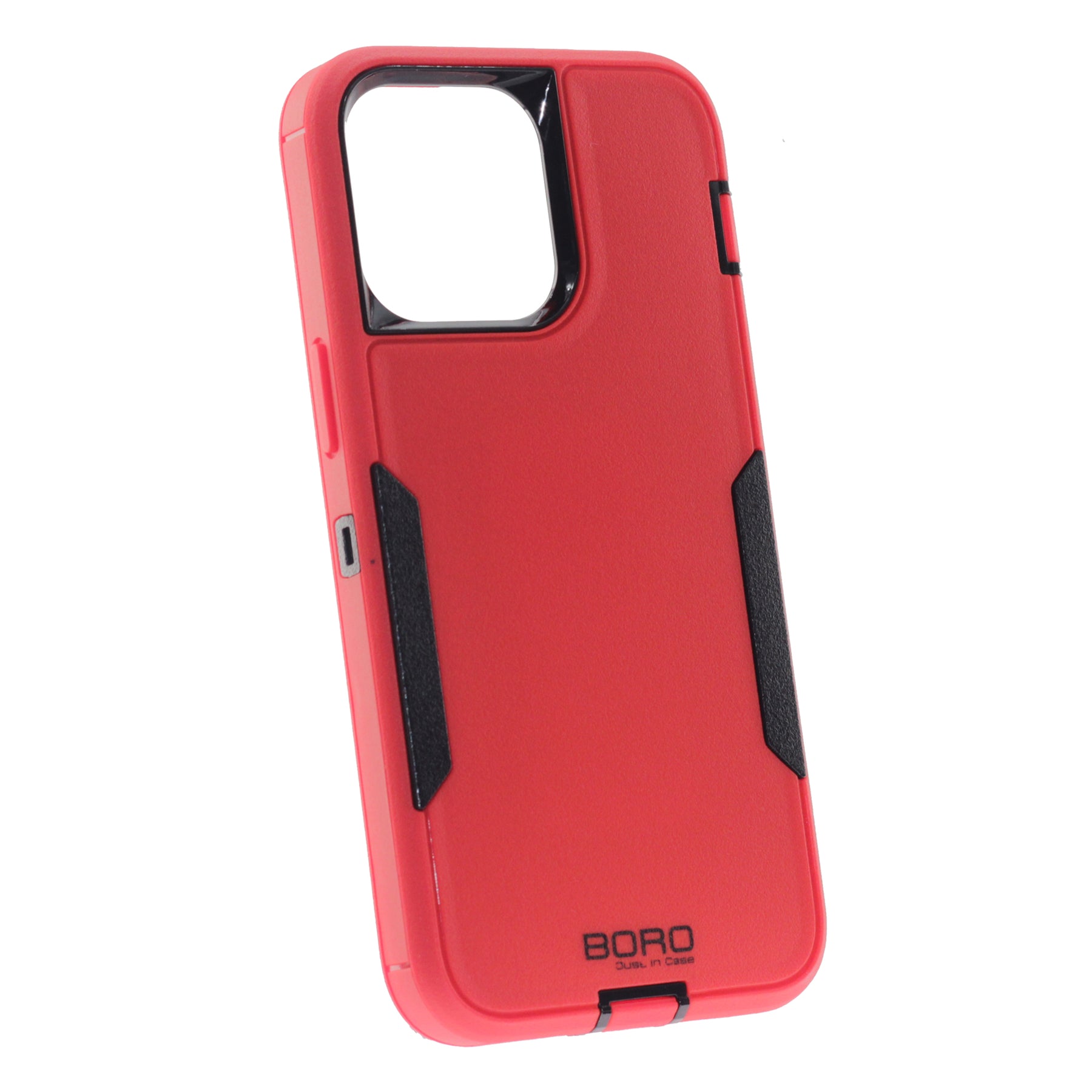 iPhone 14 Pro Max, Defender Case, (BORO) Color Red