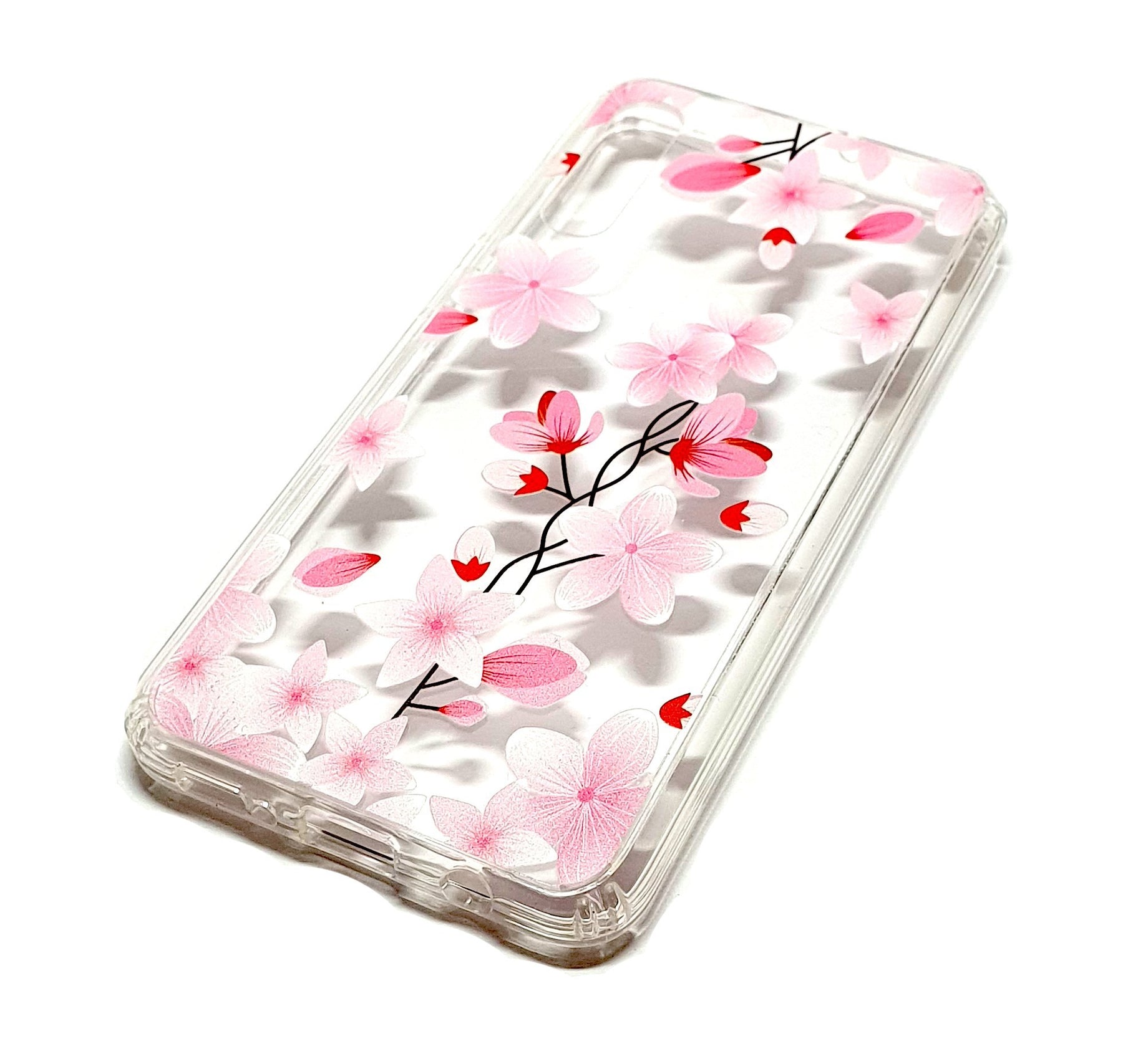 Samsung A30 / A50 decorative clear transparent phone case flowers