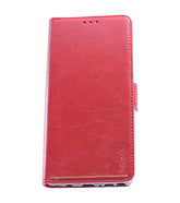 Samsung Note 9 Leather Wallet Case Red