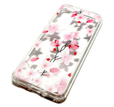 Samsung S20 decorative clear transparent phone case flowers