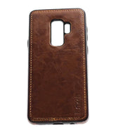 Samsung S9 Plus Leather Back Cover Brown