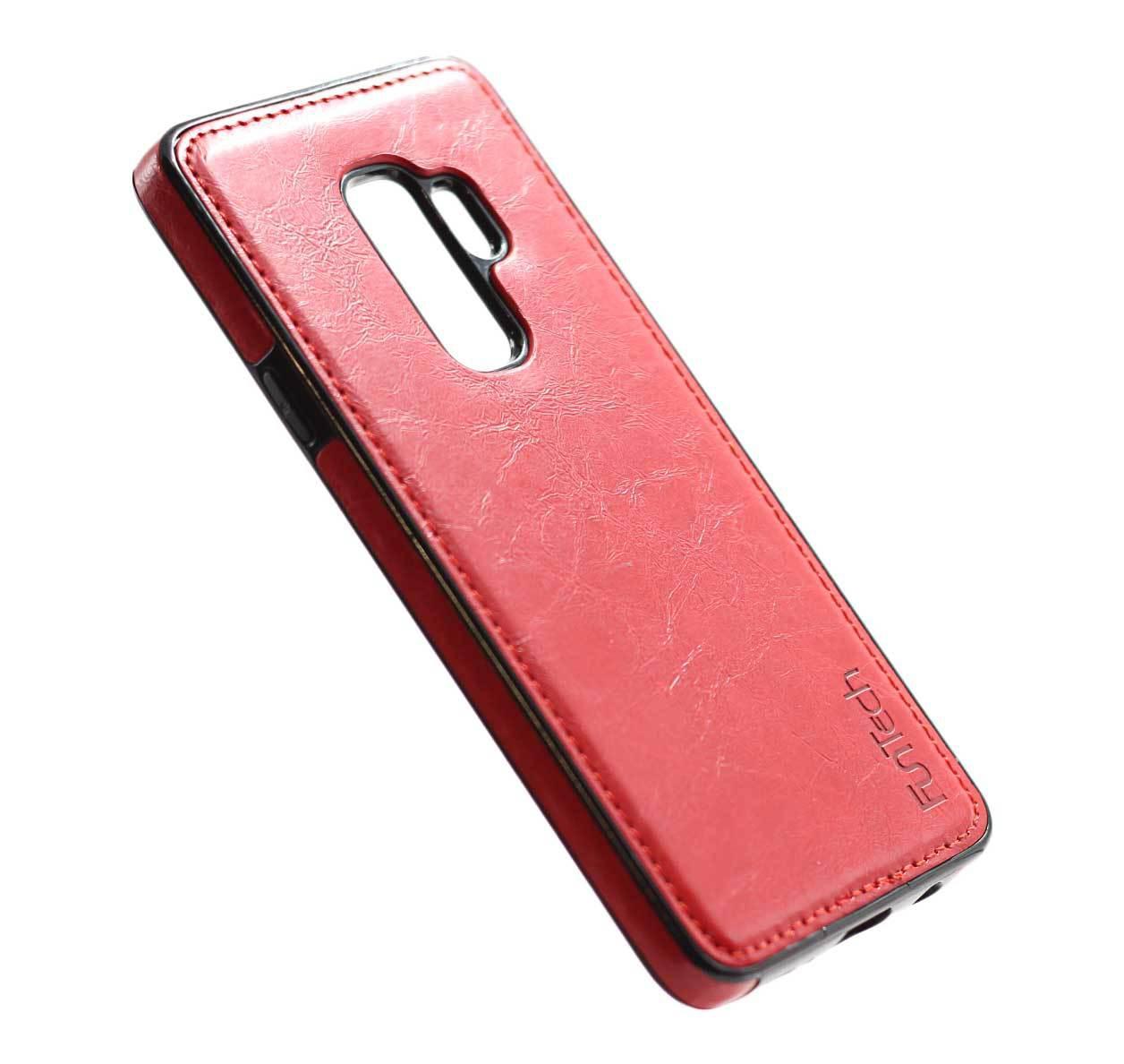 Samsung S9 Plus Leather Back Cover Red