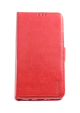 Samsung S9 Plus Leather Wallet Red