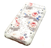 Samsung S20 plus decorative clear transparent phone case roses