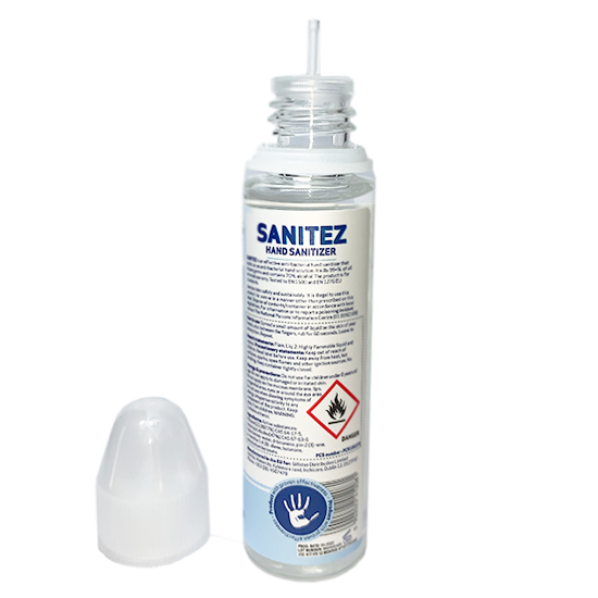 Sanitez Hand Sanitizer 60ml 70% Alcohol Quick Dry Non Stick with Child Safety Cap