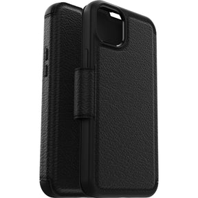 OTTERBOX iPhone 14 Plus Case, Strada Series Folio Case, Black