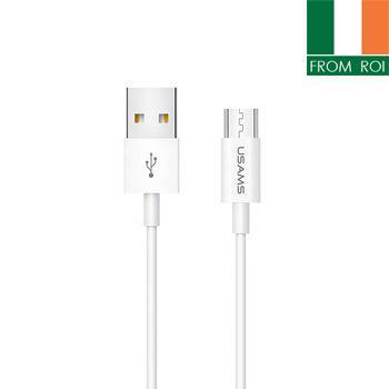 USAMS Android Micro USB Charging and Data Cable 1m white