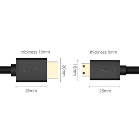 UGREEN HDMI - mini HDMI cable 19 pin 2.0v 4K 60Hz 30AWG 1,5m black