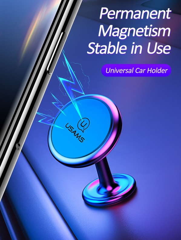 USAMS Magnetic Car Phone Holder Easy Pop On & Off